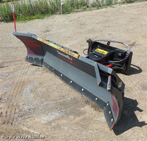 ebay skid steer snow plow|used skid steer snow pushers.